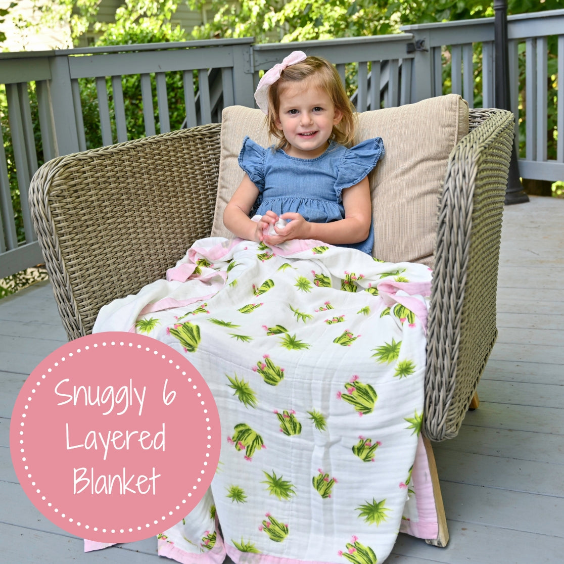 LollyBanks – Bamboo Succulent Baby & Toddler Blanket