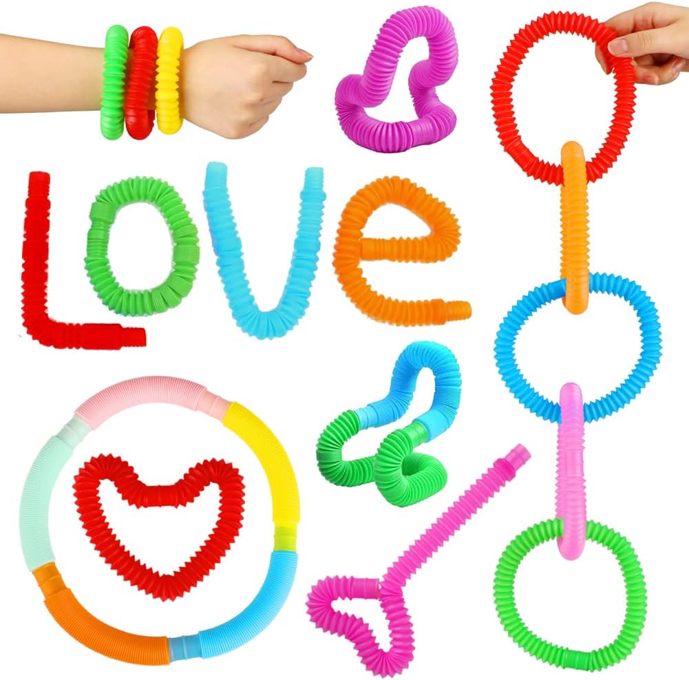 Pop Tube Fidget | Stretch & Pop Sensory Toy | Mystery Game Prize