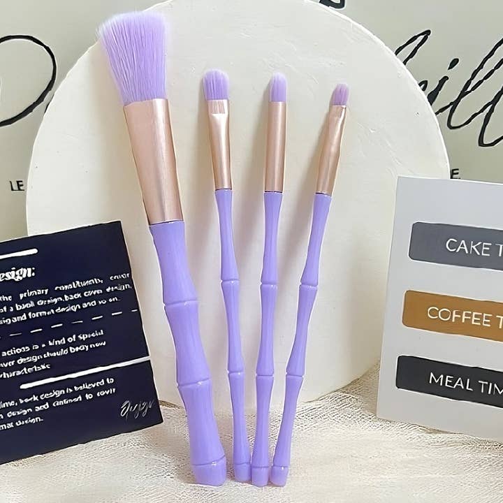 Diacly – Bamboo Shape Stick Makeup Brush 4-Set