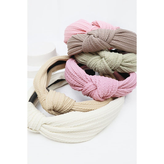 Love and Repeat – Ribbed Knotted Headband