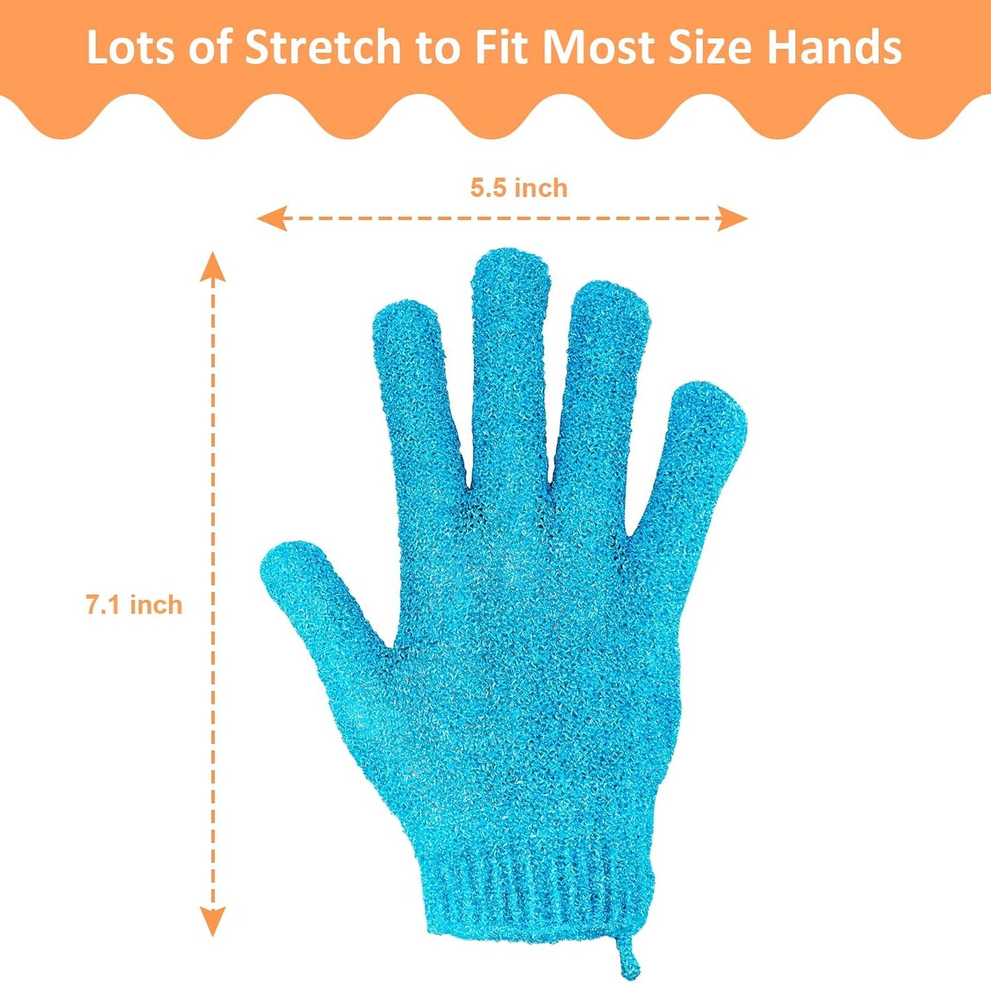 Exfoliating Shower Gloves (Pair)