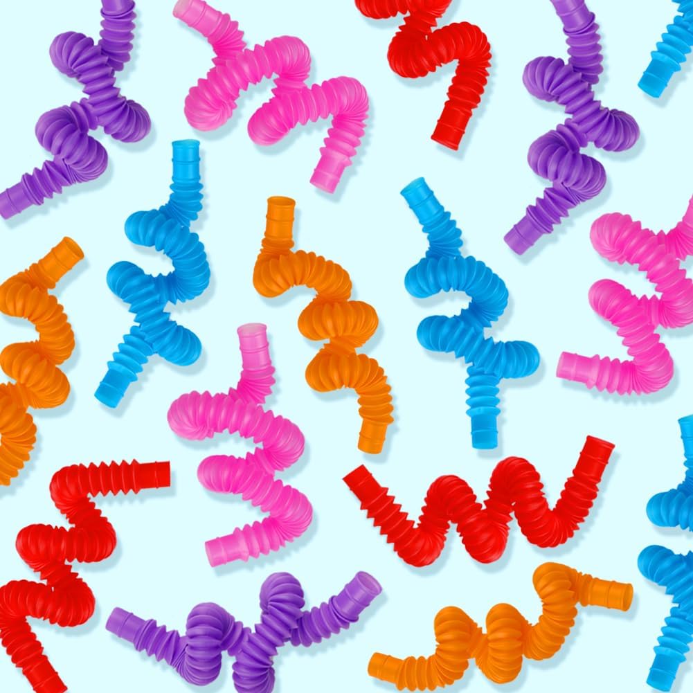 Pop Tube Fidget | Stretch & Pop Sensory Toy | Mystery Game Prize