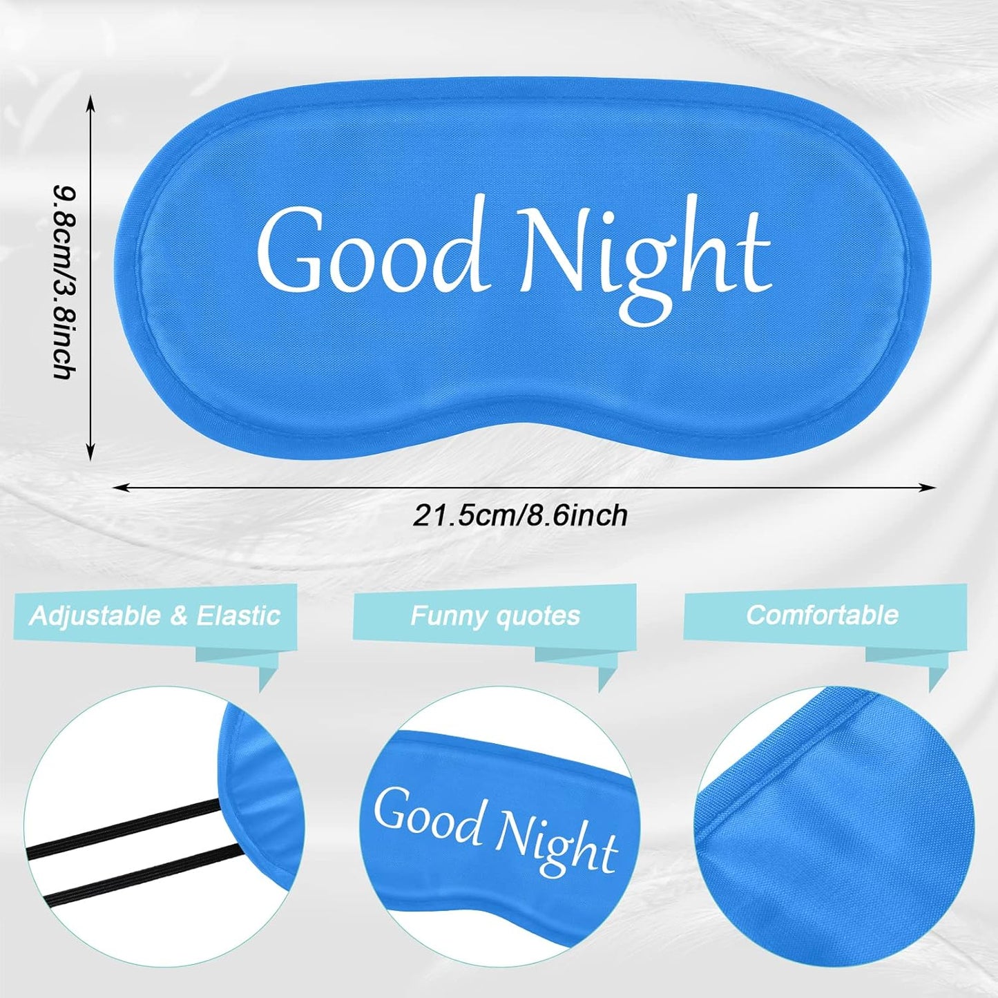 Sleep Mask | Light Blocking Eye Mask | Mystery Game Prize