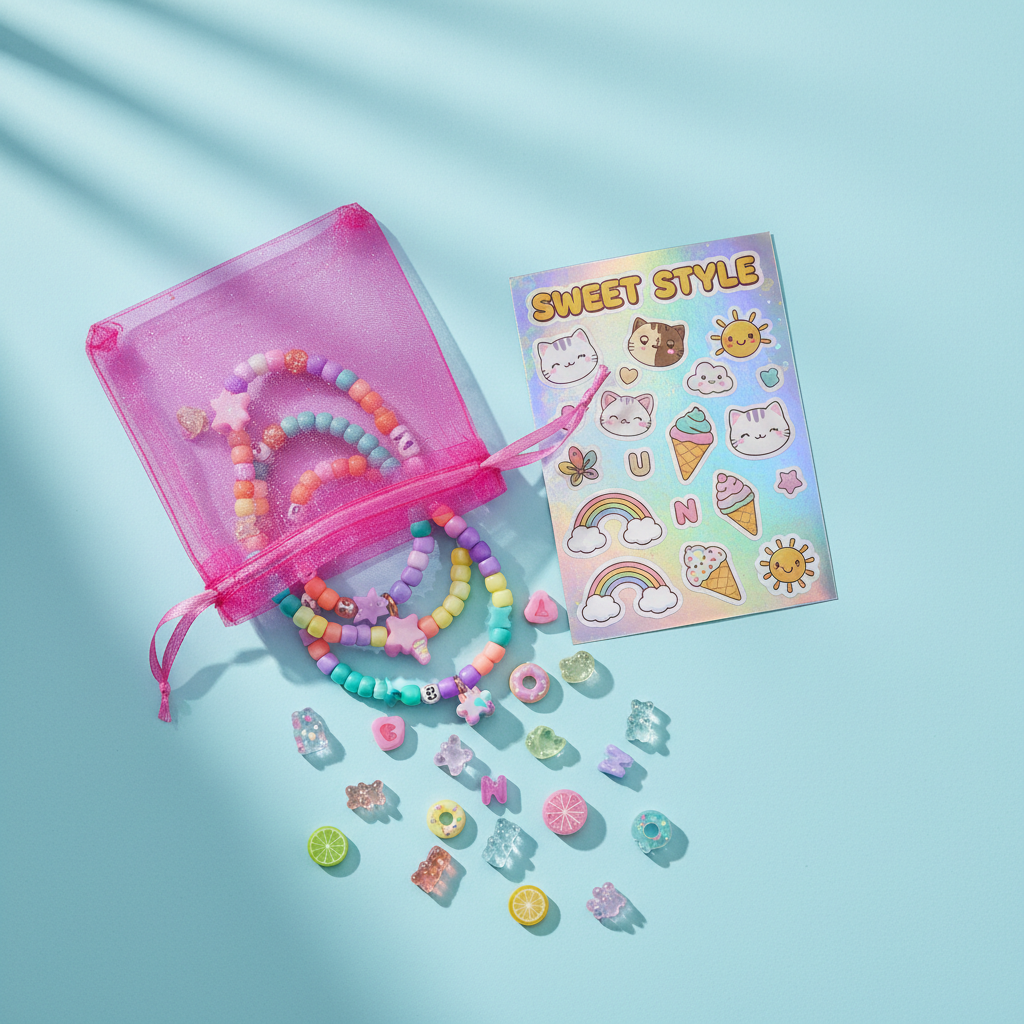 Sticker, Charm & Bracelet Sass Bag